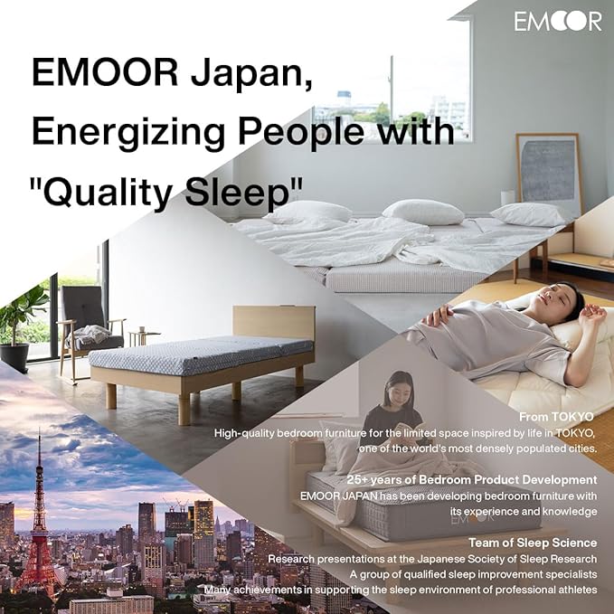 EMOOR Japanese Padded Futon Mattress Machi Twin Triangle-Gray, Gusset Foldable - Image 3