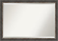 Amanti Art Brown Wall Mirror 28x40 Bark Rustic Char Narrow Rectangle Bathroom by AmantiArt