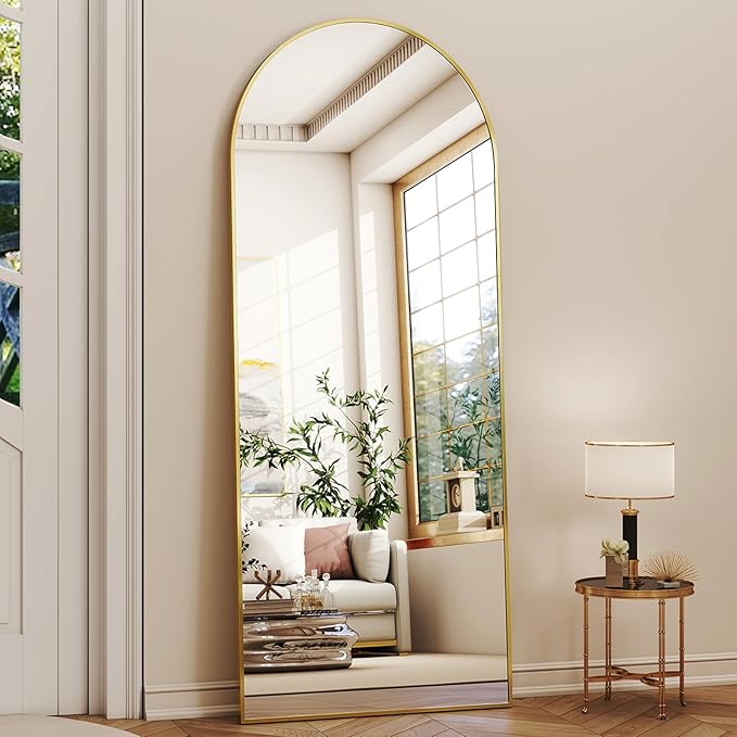 56" x21 Arched Full Length Mirror Floor Mirrors - Image 2