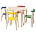ECR4Kids Bentwood Table and Curved Back Chair Set, Kids Furniture by ECR4Kids