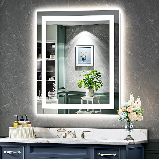 28x32 Inch LED Bathroom Mirror by YEELAIT