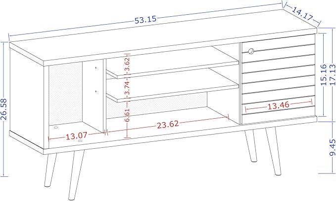 Manhattan Comfort Liberty Mid Century Modern TV Stand - Image 3