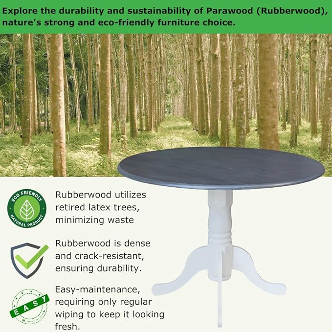 International Concepts Inch Dual 42 Drop Leaf Dining Table - Image 3