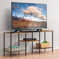 Industrial TV Stand with Storage by BTY
