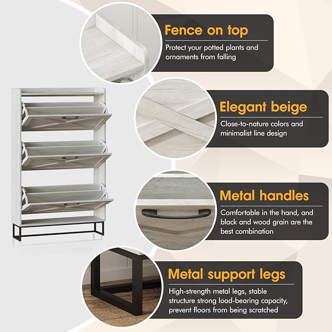 Maupvit Shoe Storage Cabinet - Image 4