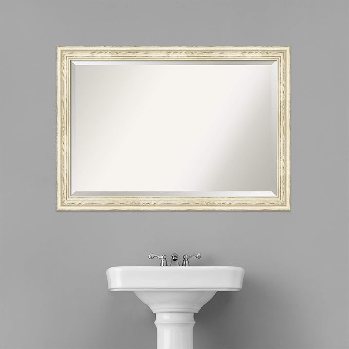 Amanti Art White Bathroom Mirror - Image 6