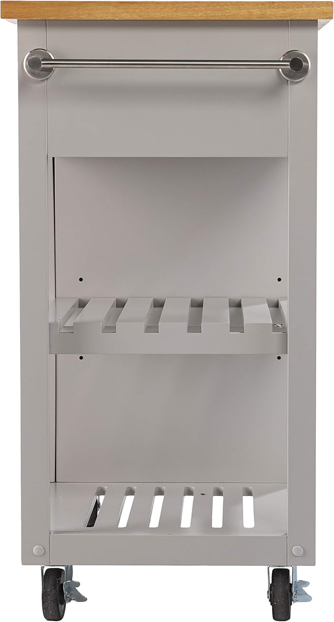 SEI Furniture Rolling w/Storage Kitchen Island - Image 7