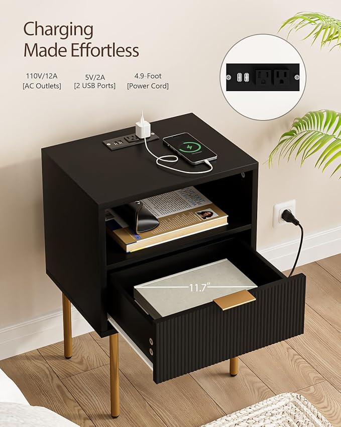 Nightstand, Small Bedside Table - Image 4