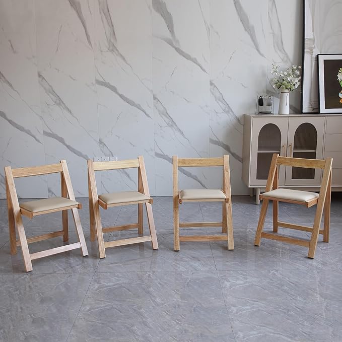 Folding Dining Chairs with Padded Seat Lightweight sillas para Fiestas - Image 9