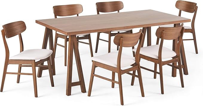 Christopher Knight Home Anthony Mid-Century Modern 7 Piece Dining Set, Light by ChristopherKnightHome