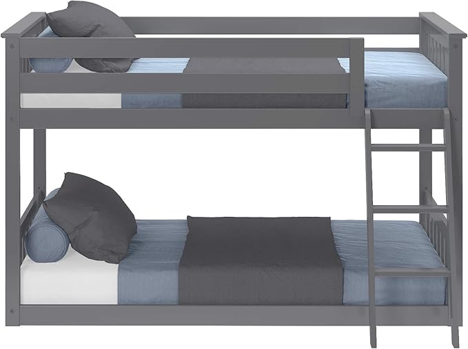 Max & Lily Twin Over Twin Low Bunk Bed - Image 4