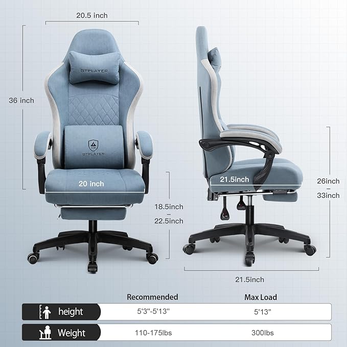 GTPLAYER Gaming Chair, Computer Office Chair - Image 2
