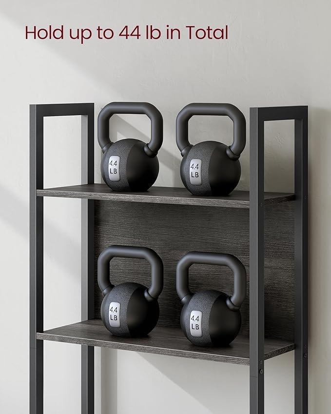 VASAGLE 5-Tier Bookshelf, Book Shelf, Industrial Bookcase, - Image 8