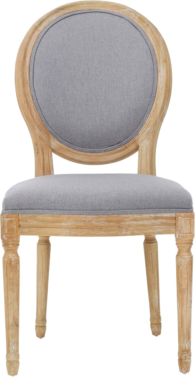Christopher Knight Home Phinnaeus Fabric Dining Chairs, 2-Pcs Set, Light Grey - Image 5