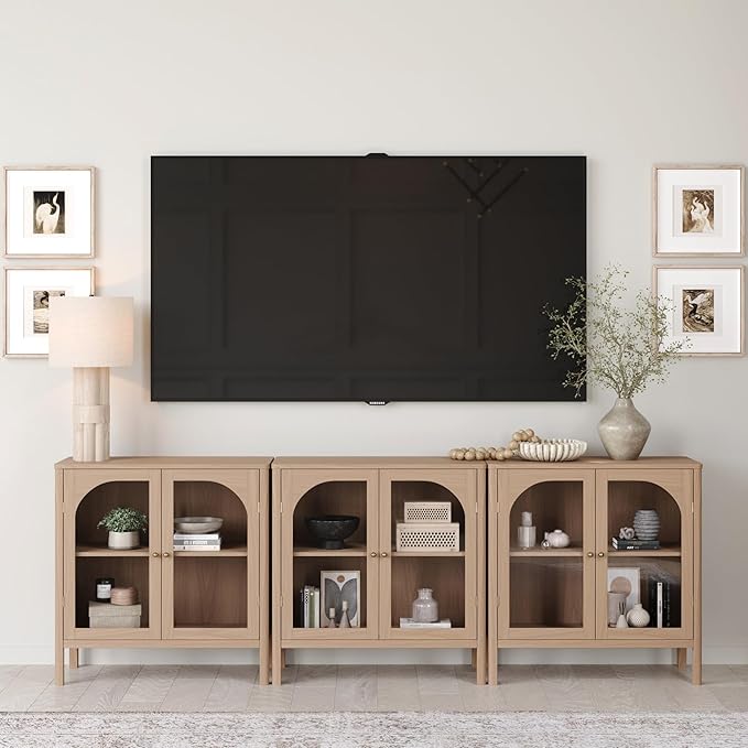 Nathan James Mason Modern Farmhouse TV Stand, Free Standing Accent Sideboard by NathanJames