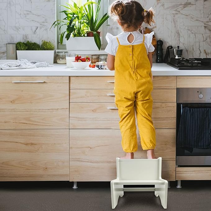WOOD CITY Wooden Toddler Step Stool - Image 5