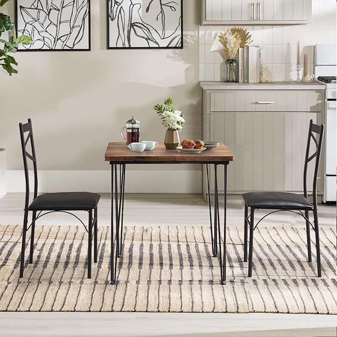 VECELO Kitchen Dining Room Table Set - Image 3