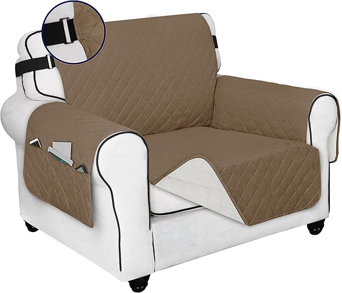 PureFit Reversible Sofa Cover Water Resistant Chair Couch Cover, Machine by PureFit