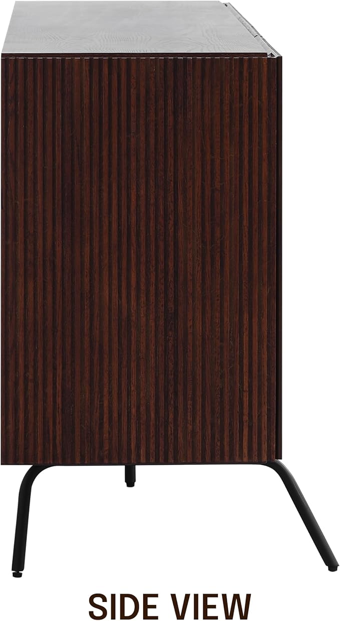 NTC Veil Sideboard with 2 Doors and 3 Drawers, Buffet Cabinet with Vertical - Image 7