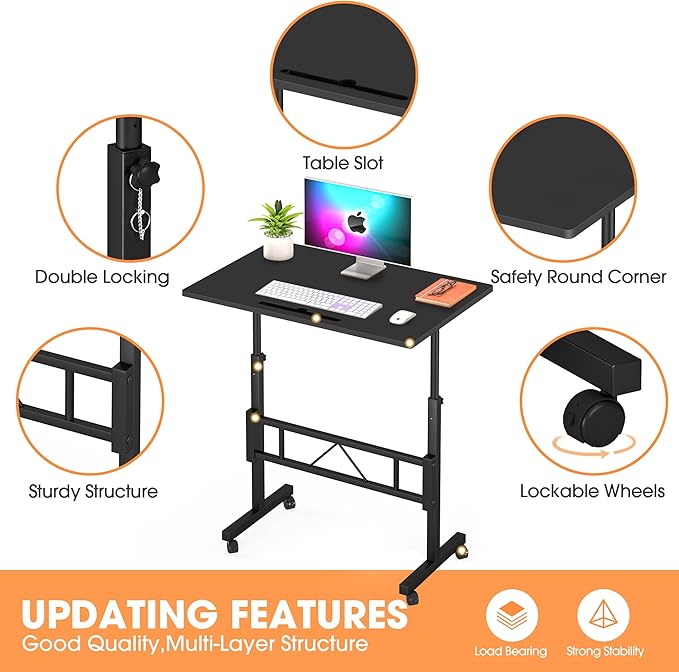Klvied Small Standing Desk Adjustable Height - Image 6