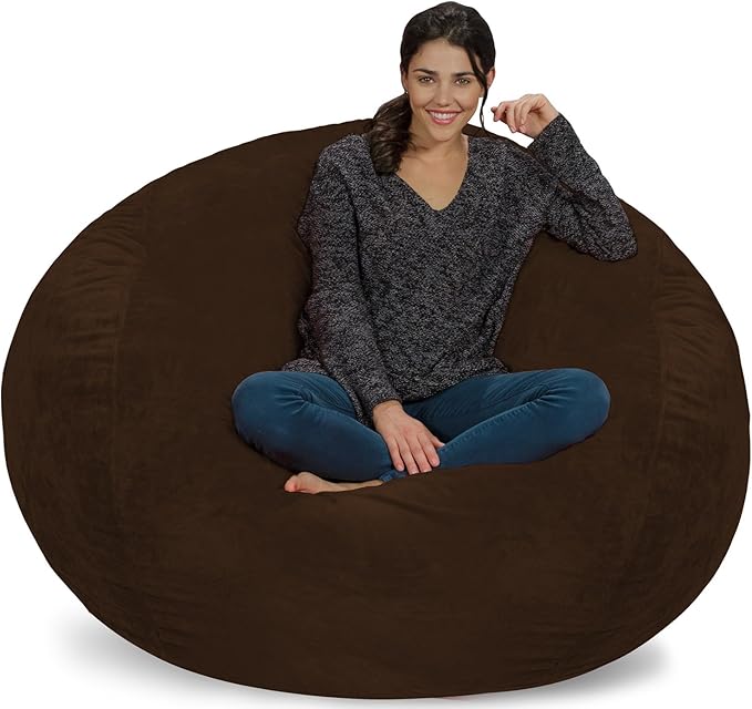 Chill Sack Bean Bag Chair: Giant 5' Memory Foam Furniture Bean Bag by ChillSackBeanBags