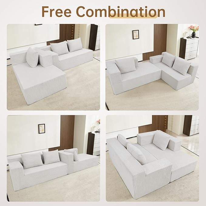 ANONER 103" Cloud Sectional Couch - Image 7