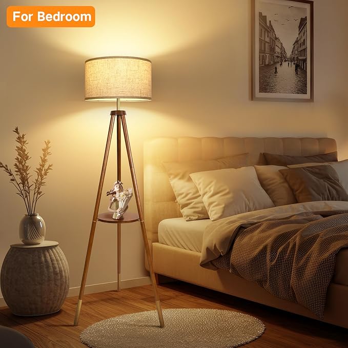 OUTON Wood Tripod Floor Lamp - Image 8