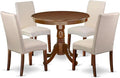 East West Furniture ANDR5-MAH-01 5 Piece Kitchen Table & Chairs Set Includes a by EastWestFurniture