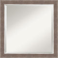 Amanti Art Brown Wall Mirror 24x24 Noble Mocha Square Bathroom Mirror by AmantiArt