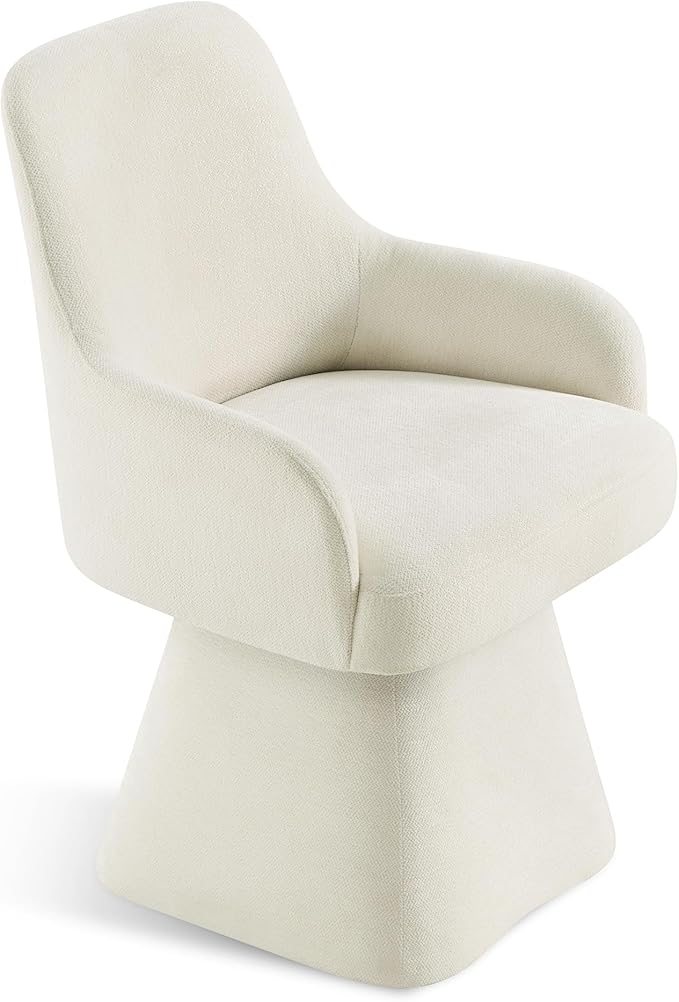 Swivel Dining Chairs Set of 2, Mid Century Modern Chairs Fabric Upholstered - Image 9