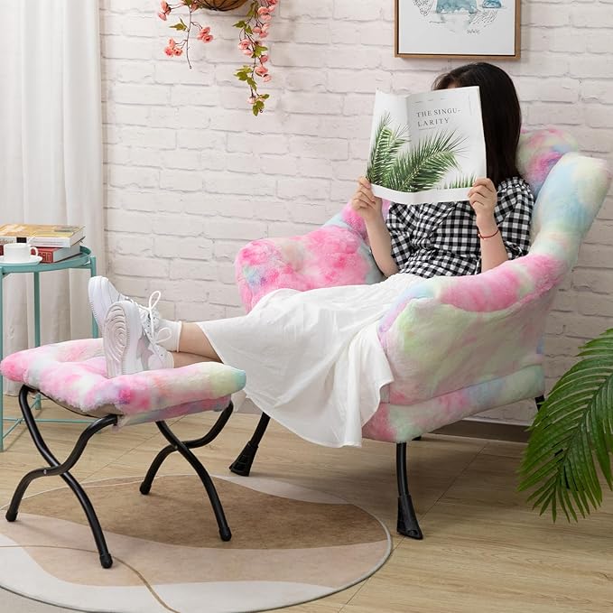 HollyHOME Faux-Fur Lazy Chair - Image 8
