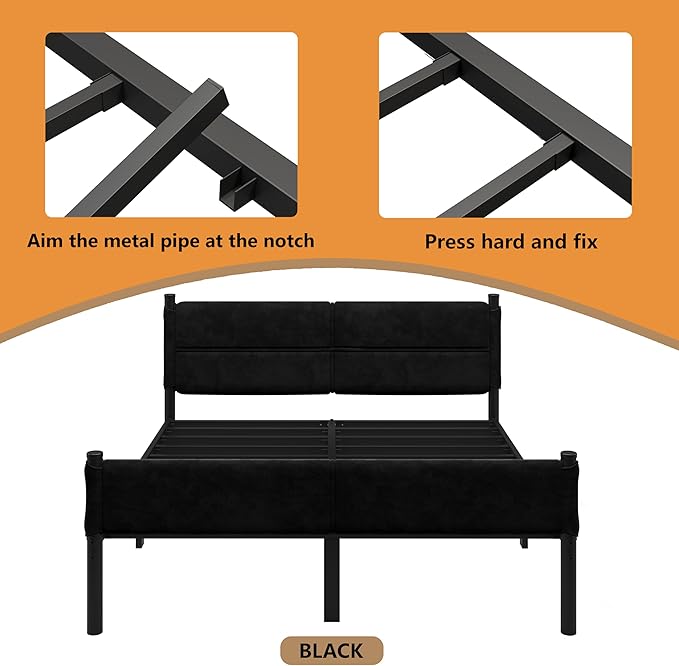 Metal Bed Frame, 14Inch King Size Bed Frame - Image 5