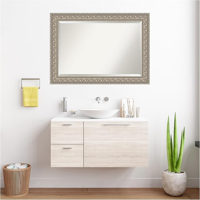 Amanti Art Silver Bathroom Mirror - Image 7