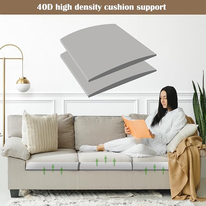 2 Pcs Couch Cushion Support for Sagging Cushion 20" x 20" 40D High Density - Image 6