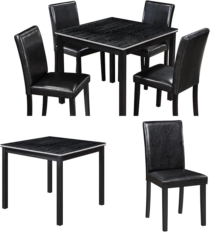 Dining Table Sets, 5-Piece Kitchen Table & Chair Sets - Image 5