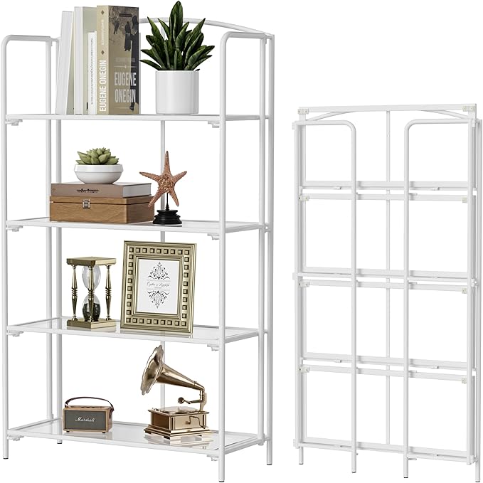 Crofy No Assembly Folding Bookshelf by Crofy