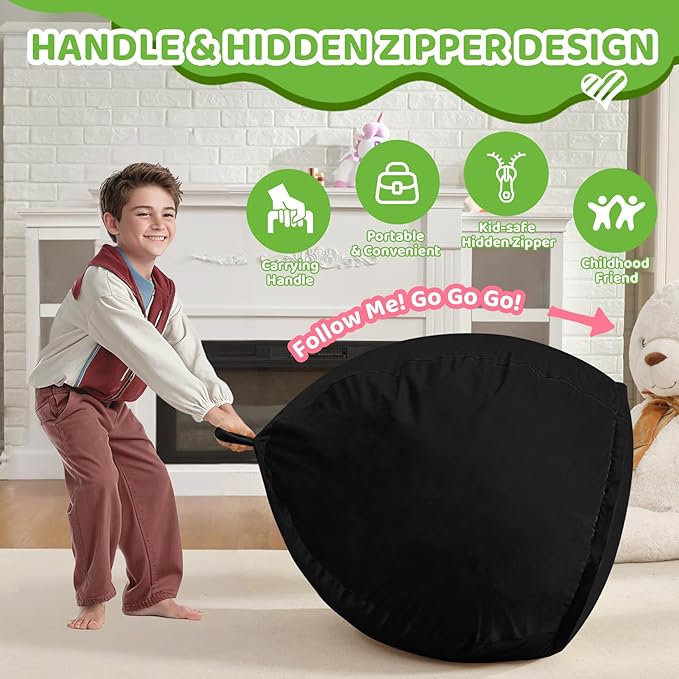 2FT Bean Bag Chair, Comfy Bean Bag Chairs - Image 4