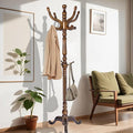 73 in Wood Coat Rack, Coat Rack Freestanding by VEGNIC