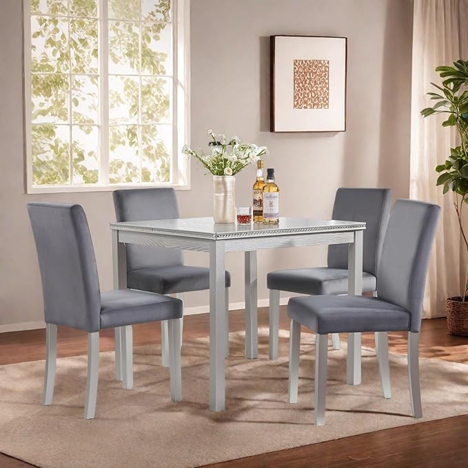 Dining Table Set for 4, 5-Piece Dining Room Table Set by Outdoorchairs