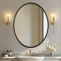 OVALCREST - Oval Wooden Beveled Wall Mirror by OVALCREST