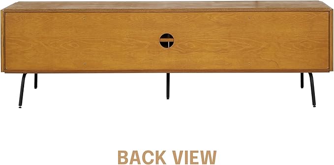 NTC Veil TV Stand with 4 Doors for TVs up to 75’’, Media Console with Vertical - Image 5