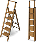 5 Step Step Ladder, Lightweight Folding Step Stool by STEPLADDER