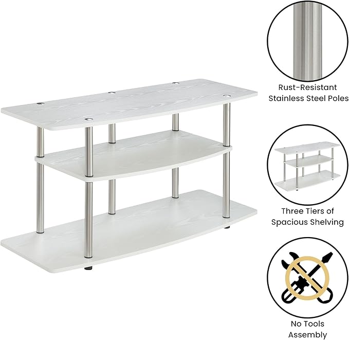 Convenience Concepts Designs2Go 3-Tier Wide TV Stand - Image 5