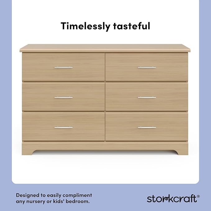Storkcraft Brookside 6-Drawer Dresser – GREENGUARD Gold Certified, Nursery & - Image 4