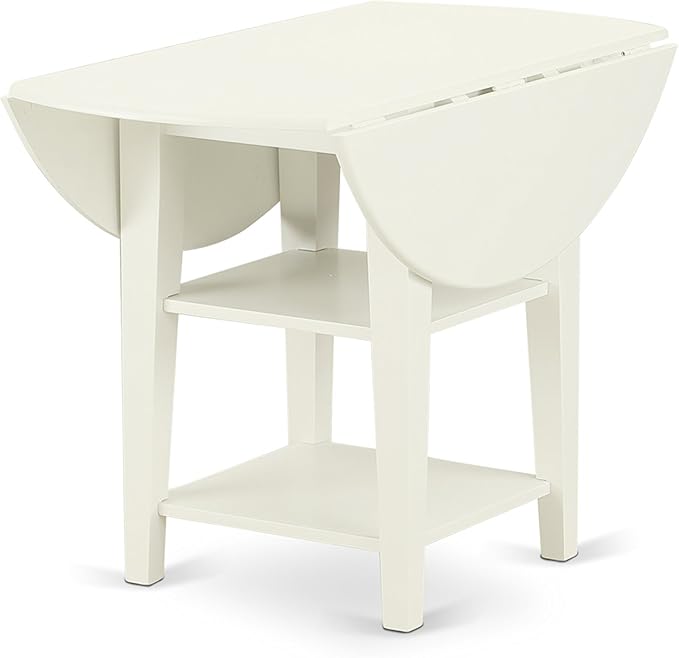 East West Furniture SUDA5-LWH-C 5 Piece Kitchen Table Set - Image 8