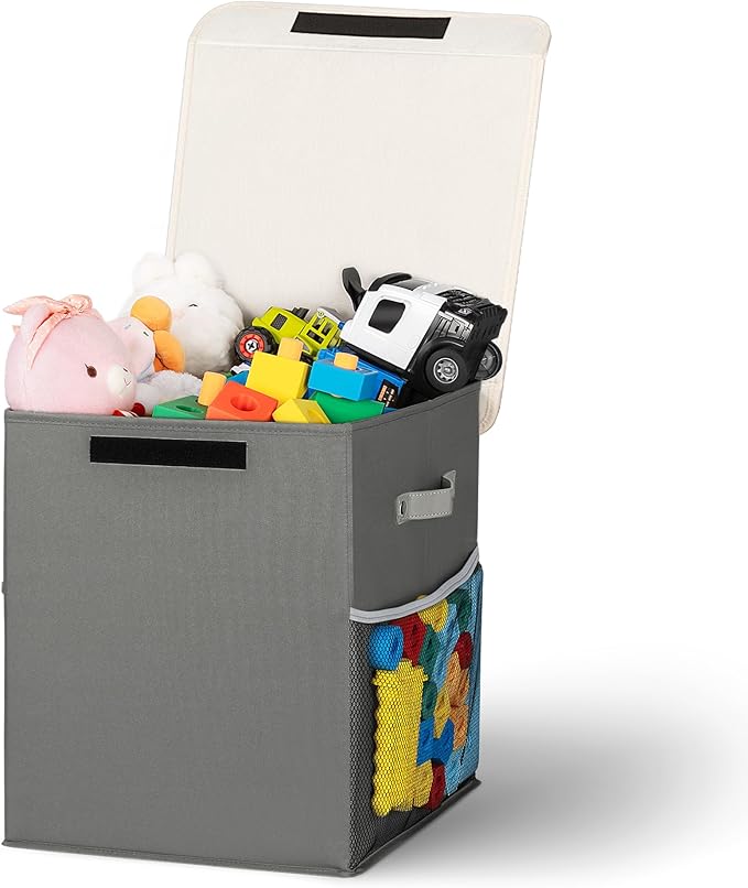 40L Large Toy Storage Box with Lid, Large Toy Box Chest by Unknown