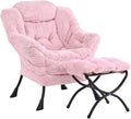 LITA Lazy Chair with Ottoman, Modern Accent Leisure Upholstered Sofa, by LITA