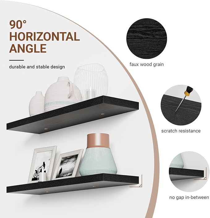 Heimlove 32 Inch Floating Shelves - Image 5