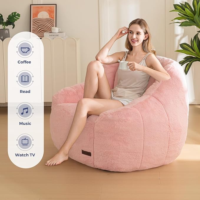 MAXYOYO Bean Bag Chair, Comfy Bean Bag Sofa - Image 9