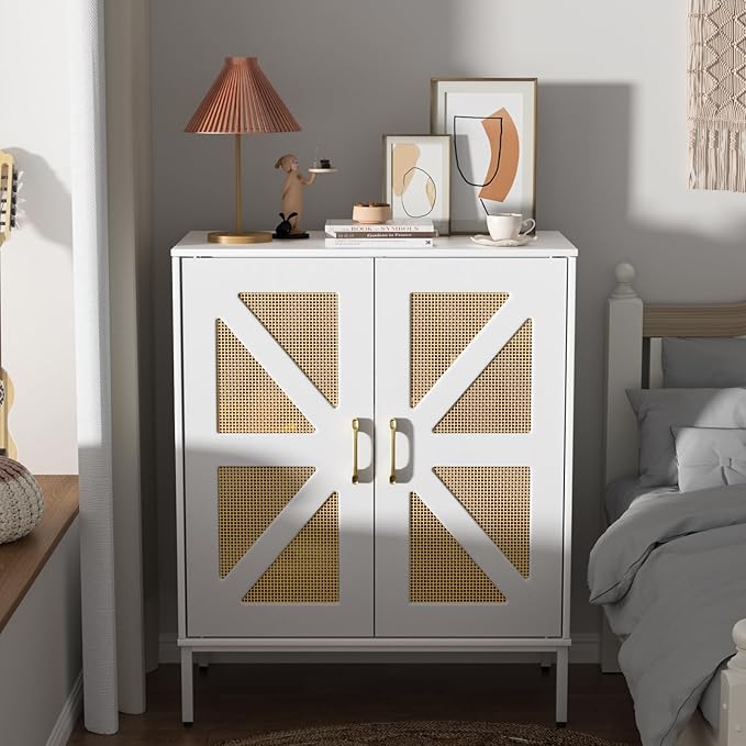 Buffet Cabinet with Storage Sideboard Accent Modern Credenza with Doors & - Image 5